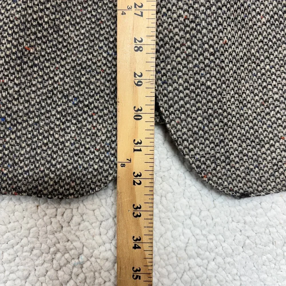 Vintage Taos Country Sport Coat Mens 42 Gray Wool USA Western Collection Blazer